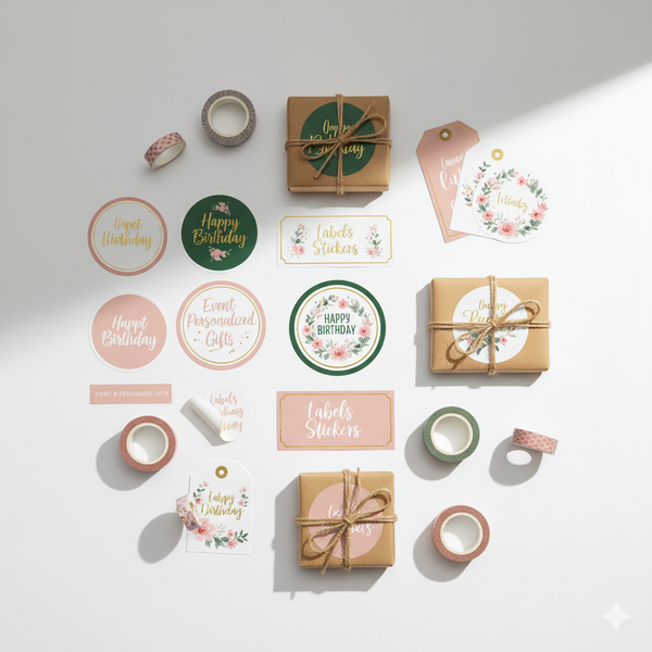 Etiquetas de Evento y Personalizadas para Regalo