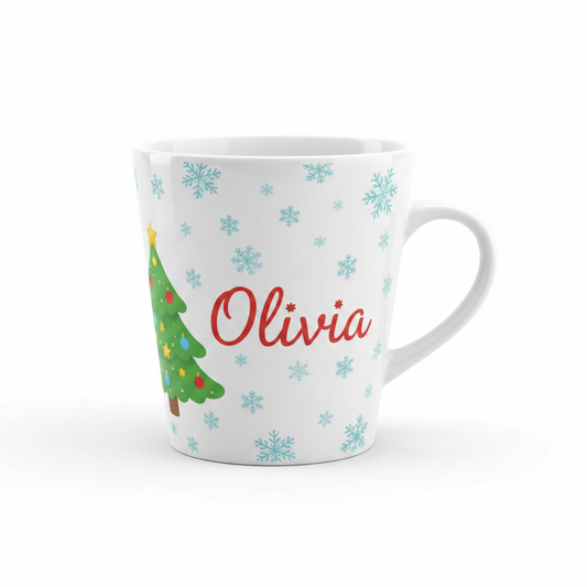 Taza Cónica Personalizada Navideña
