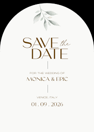 Tarjetas "Save the Date" Clásicas – Personalizadas a tu estilo